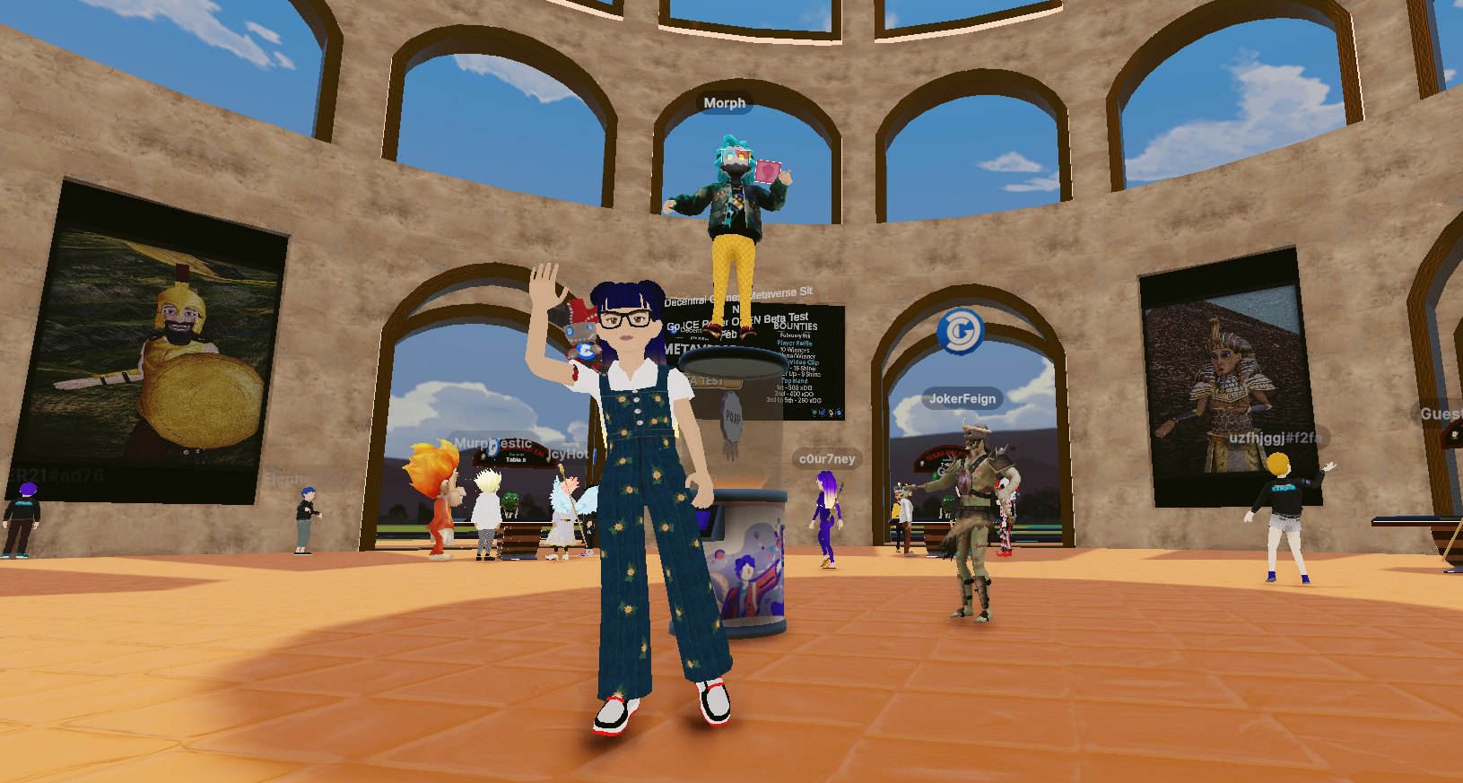 Moppundo1 at SNG Metaverse test