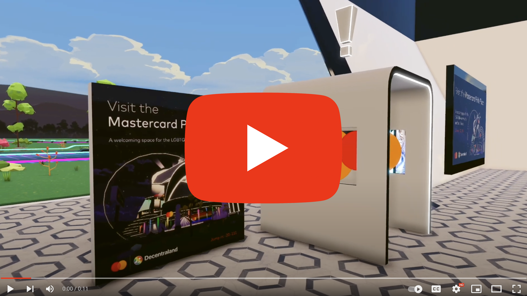 Mastercard Metaverse advertising video