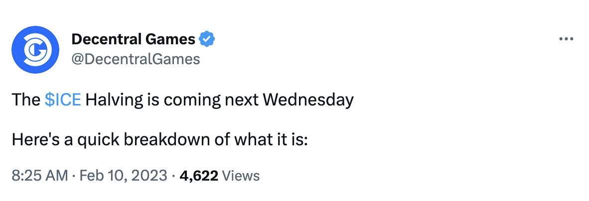 ICE Halving tweet