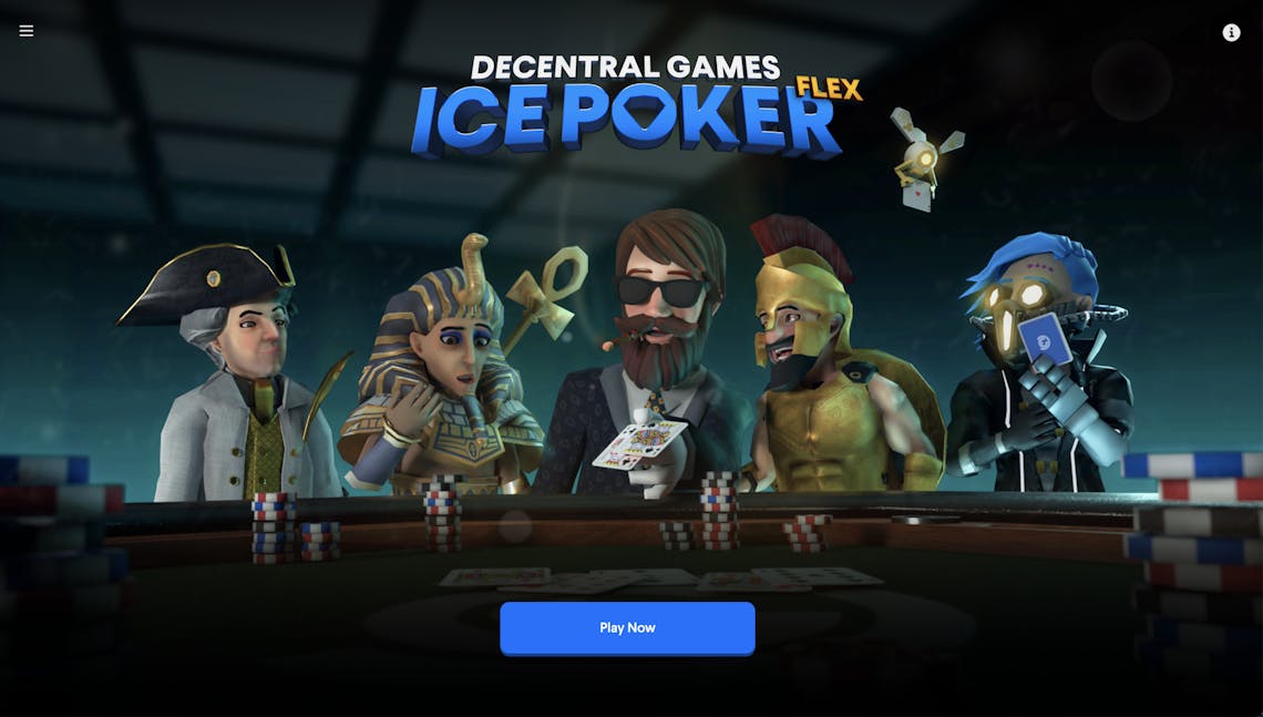 ICE Poker Flex log in page