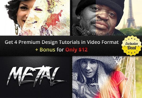 Premium Design Tutorials in Video Format + Bonus