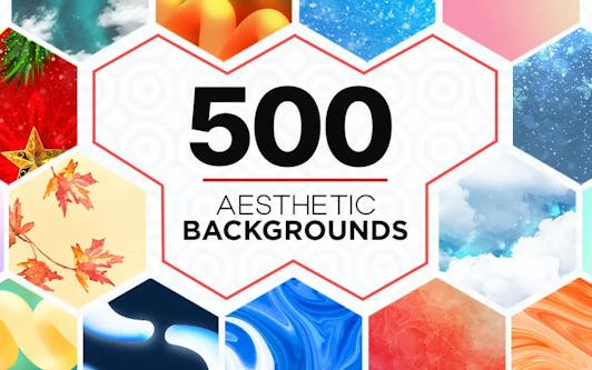 500 Aesthetic Backgrounds Collection