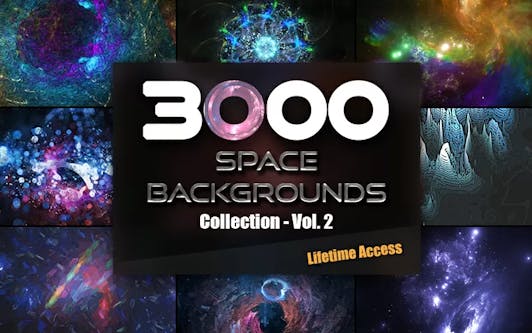 3000 Space Backgrounds & Textures Collection