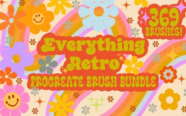 Everything Retro Procreate Brushes Bundle