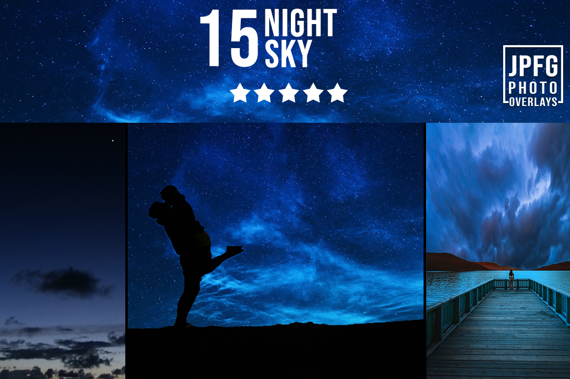 Night Sky Photo Overlays