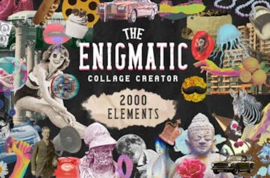 The Enigmatic Collage Creator Bundle: 2000 Elements