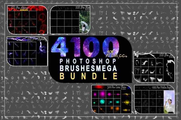4100 Photoshop Brushes Mega Bundle