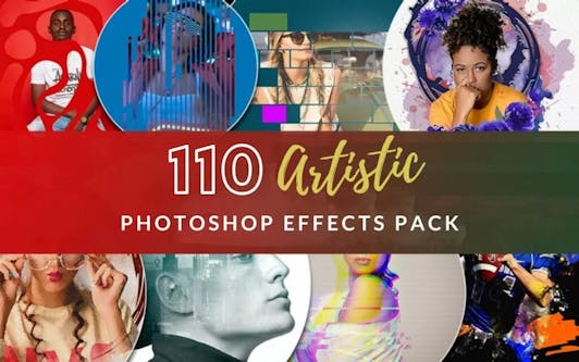 110 Artistic Photoshop Effects Pack