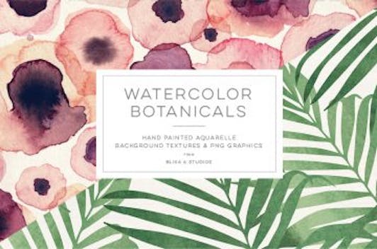 3 In 1 Watercolor Botanicals Bundle