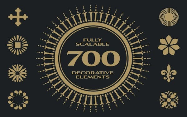700+ Decorative Elements Bundle