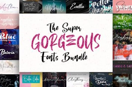 The Super Gorgeous Fonts Bundle