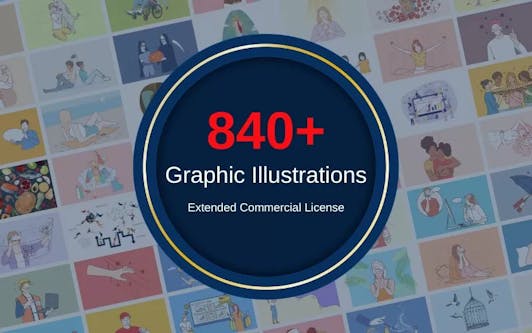 840+ Graphic Illustrations