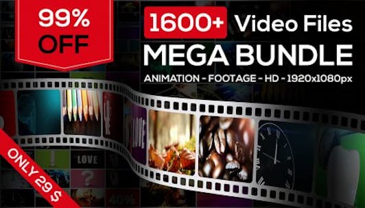 1600+ video files mega bundle