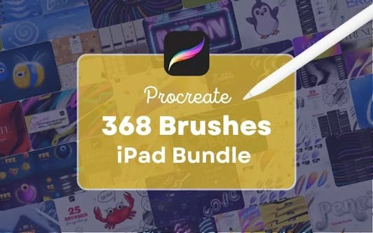 368 Procreate Brushes iPad Bundle