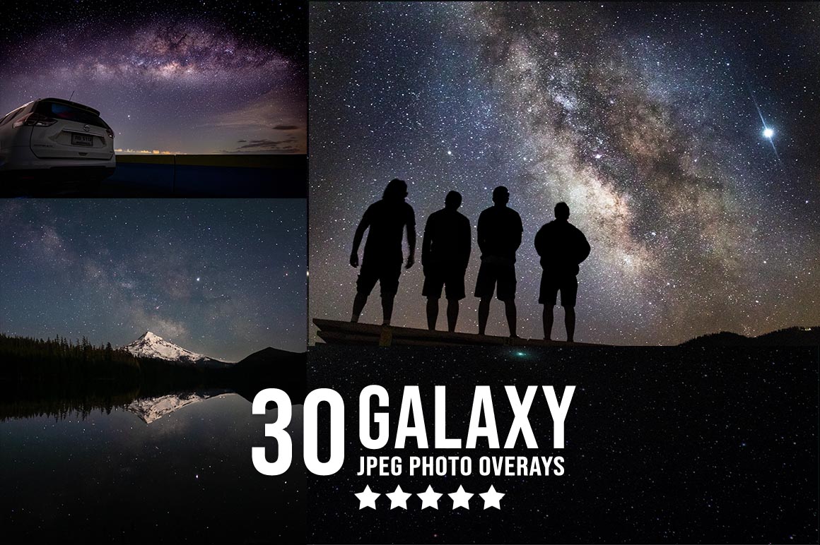 Galaxy JPG Photo Overlays