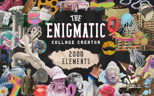 The Enigmatic Collage Creator Bundle: 2000 Elements