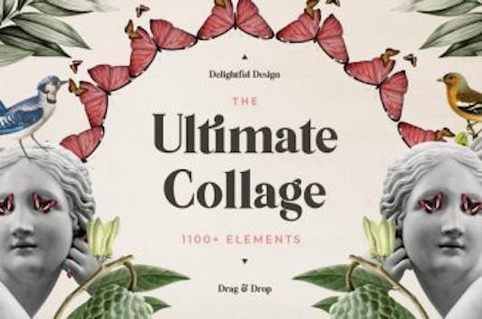 1100+ Ultimate Collage Art Elements Bundle