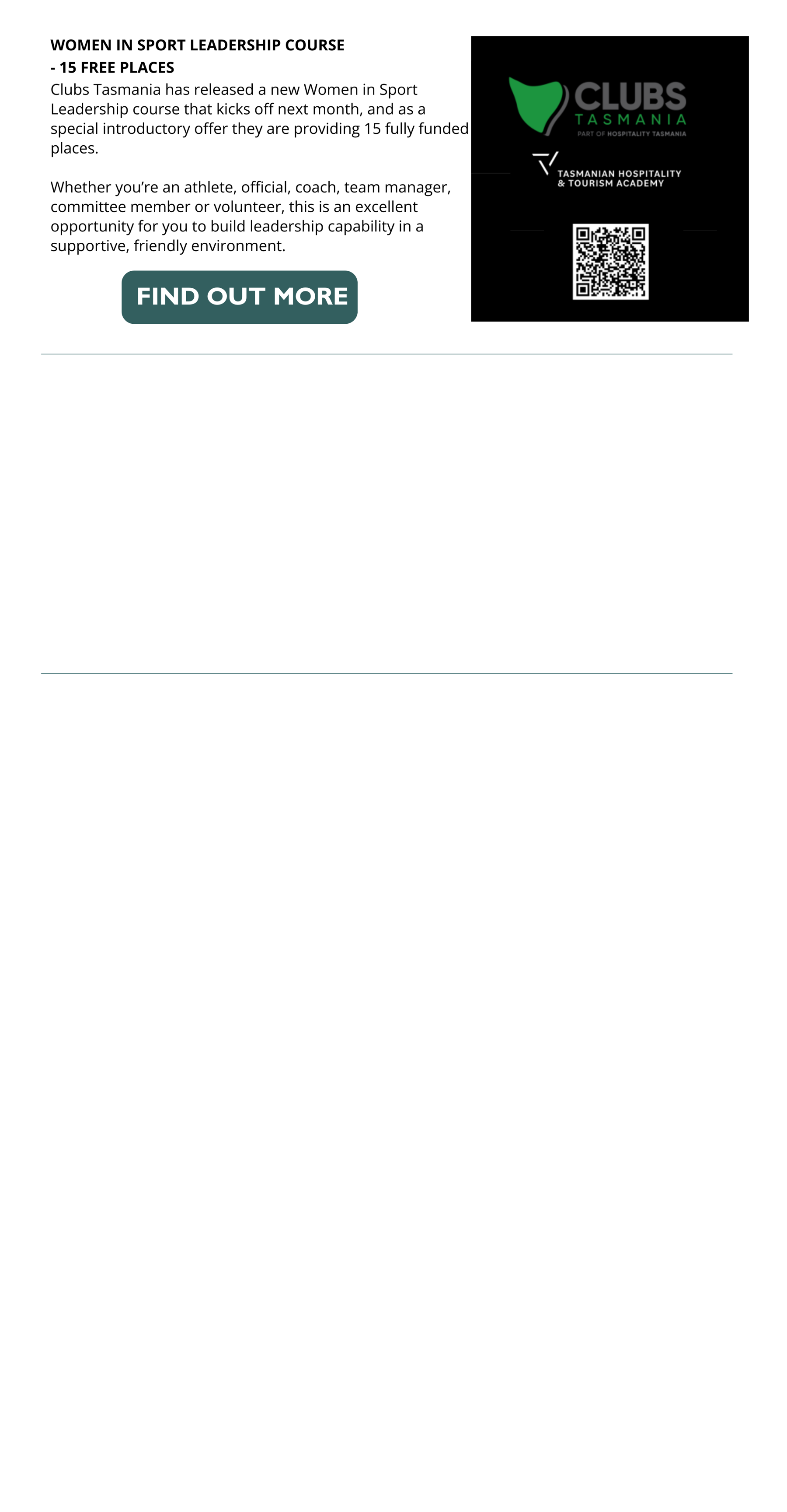 Women in Sport Leadership Course