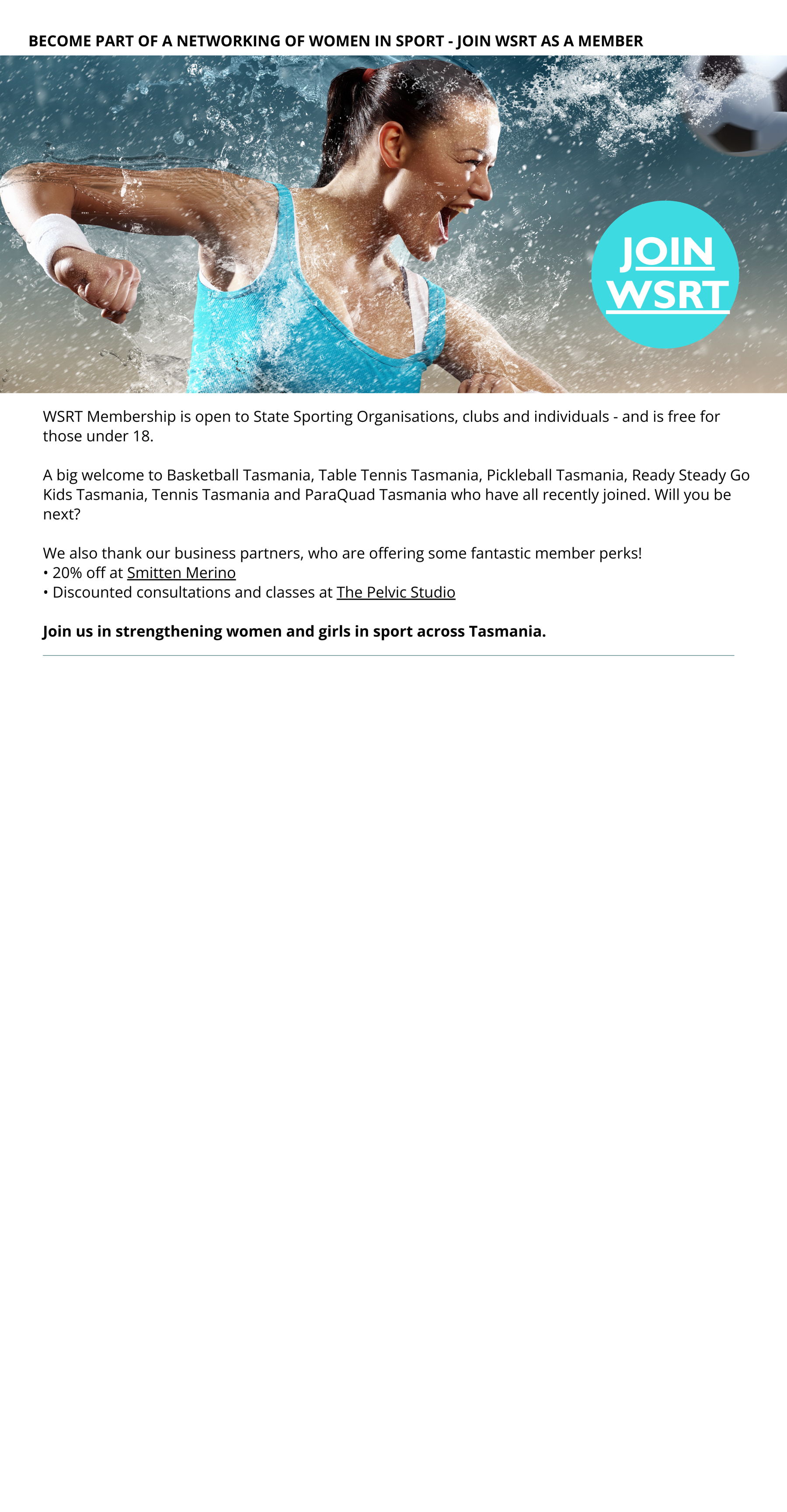 Become a WSRT member