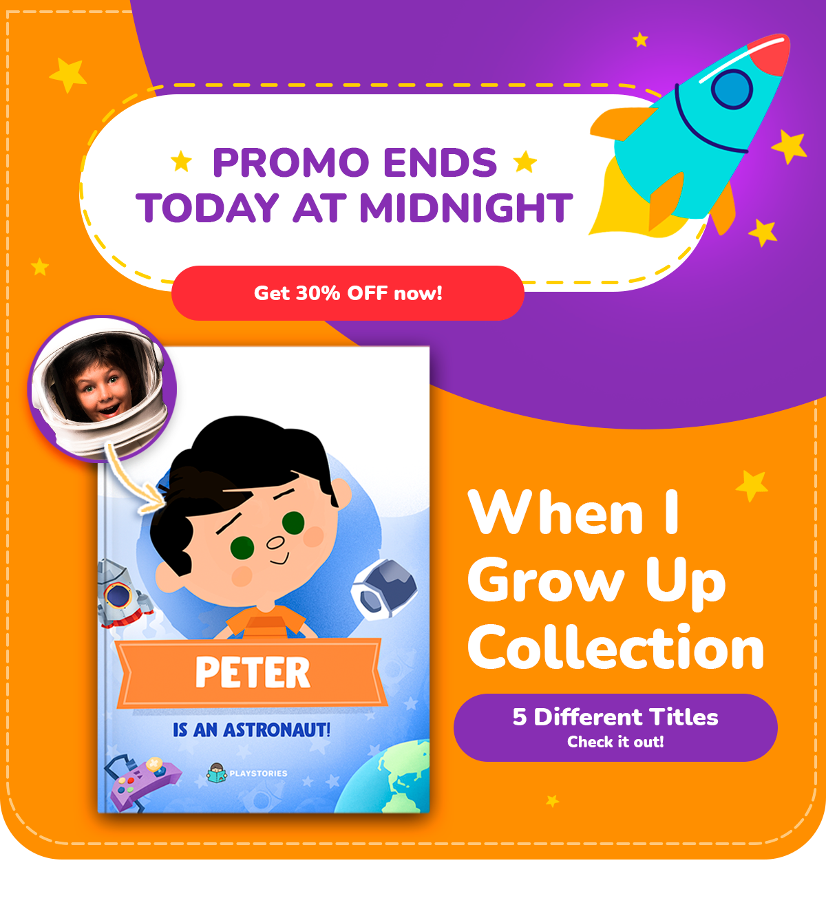 Enjoy 30% off - Playstories back to school promotion