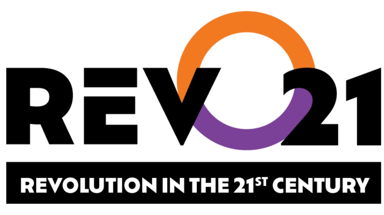 'Revolution in the 21st century' banner