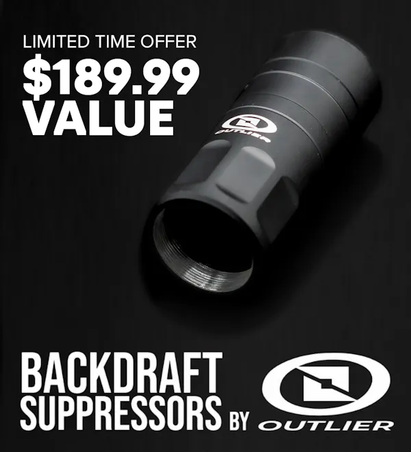 FREE BACKDRAFT SUPPRESSOR