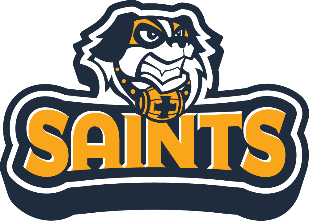 mascot logo with saints