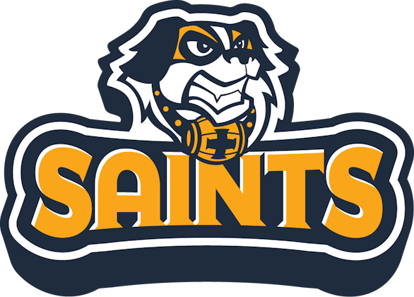 mascot logo with saints