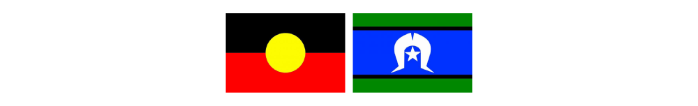 Email Image: Aboriginal and Torres Strait Islander flags.