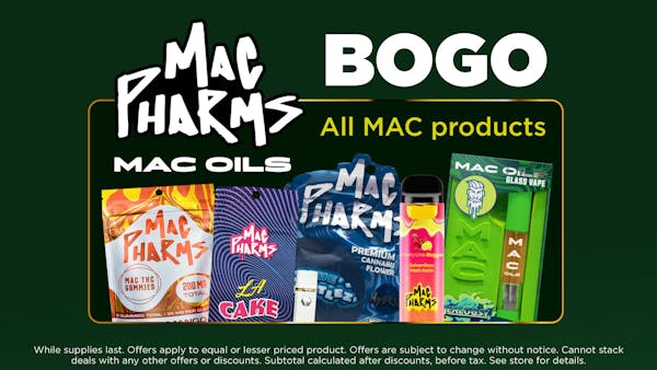 Mac Pharms Bundle	1g Cart, 200mg Gummy, 1g Concentrate, 1g Infused PR.	$34.99 Gold Tier Bundle	"1 Gold Tier 3.5g, (2) 1g Crude Boys/Drip Cart,  (2) 200mg Choice Chews, (2) 1g Paisley Trees PR"	$59.99 Silver Tier Bundle	1 Silver Tier 3.5g, 1g Common Citizen Wax, 200mg MKX Gummy, 1 Fire Styxx Infused PR	$39.99
