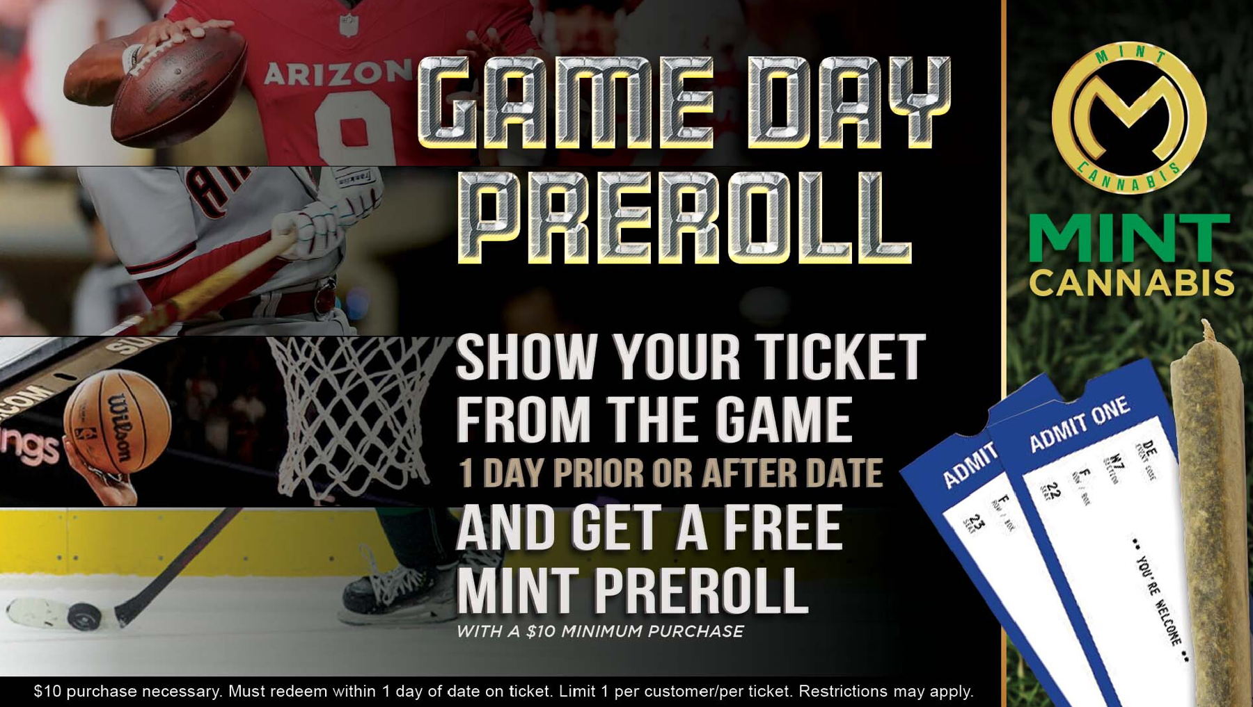 Mint Game Day Pre-roll