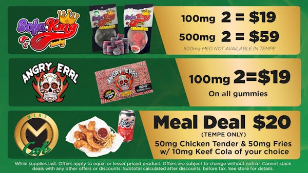 Keef Cola Mint Cafe Meal Deal (TEMPE ONLY) 