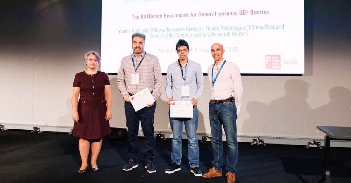 Award-Winning Presence for Athena Research Center at the 51st VLDB Conference