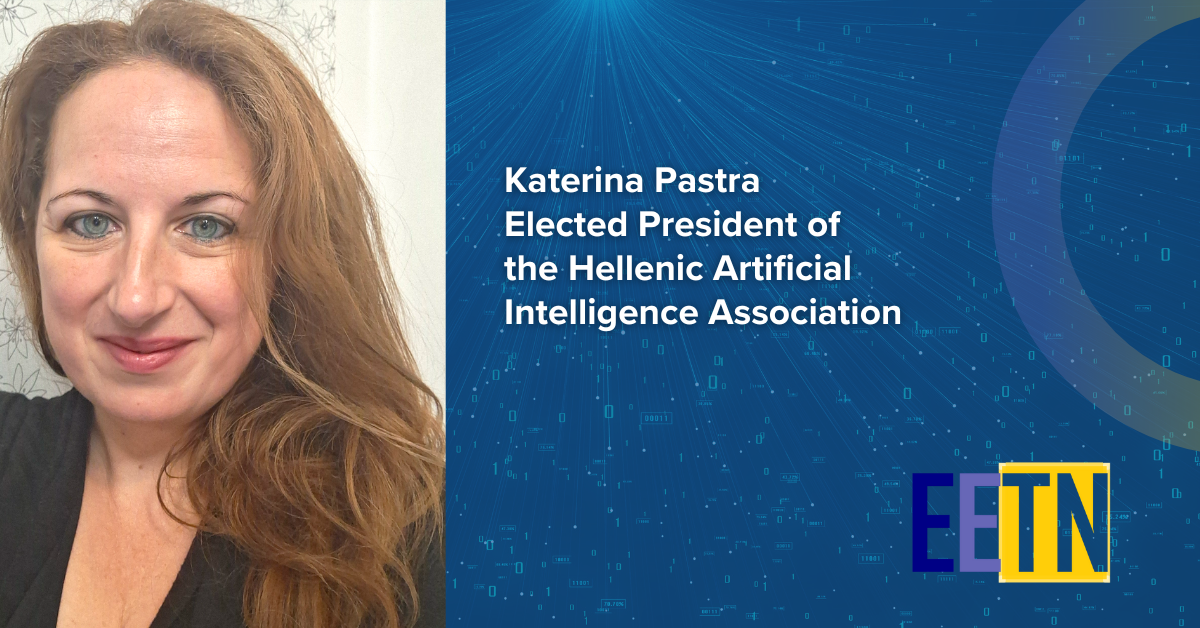 Katerina Pastra elected President of the Hellenic Artificial Intelligence Association