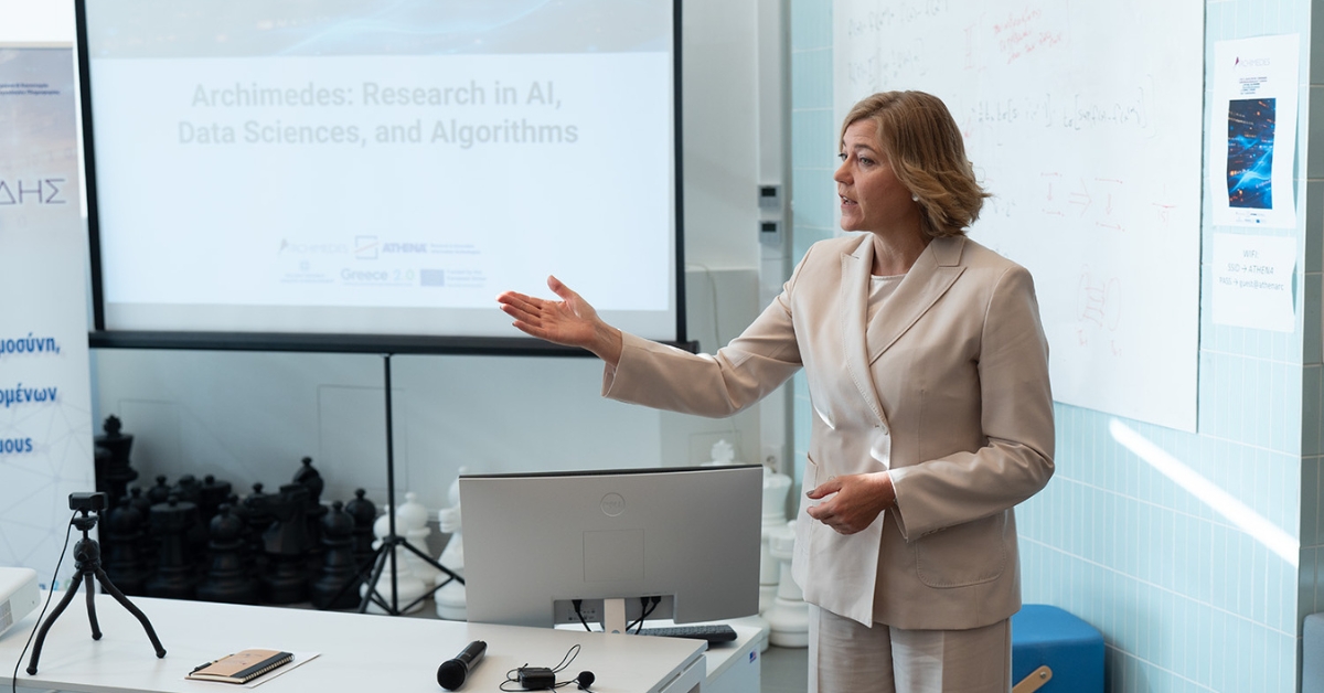 Executive Vice-President of the European Commission Henna Virkkunen visits the Athena Research Center