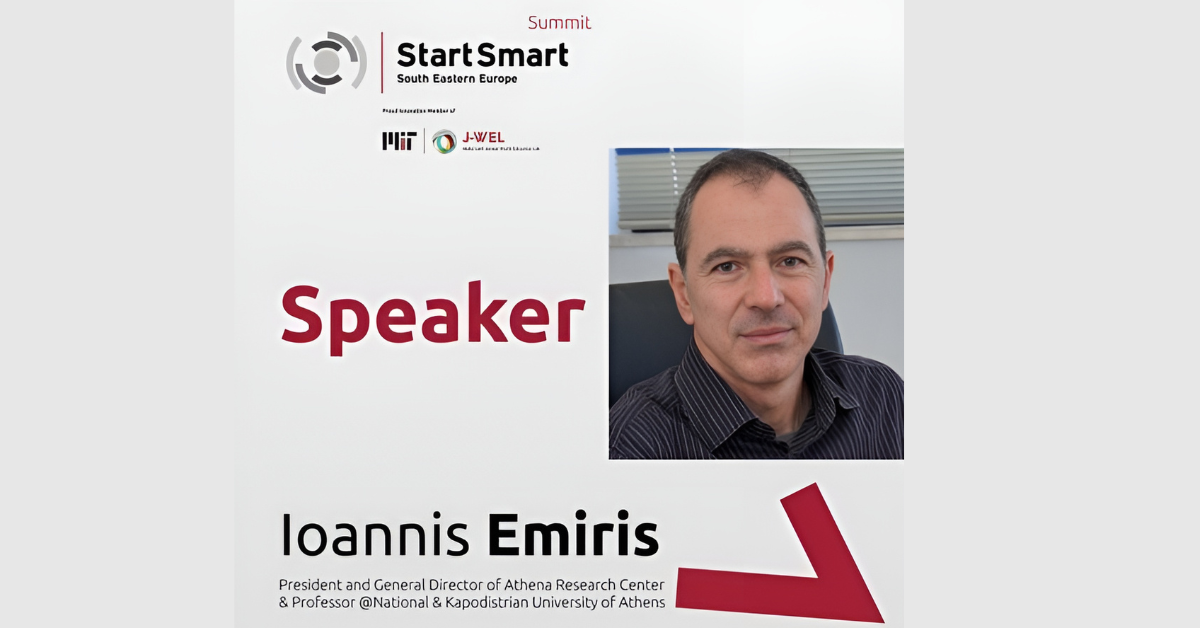 President of Athena, Professor Ioannis Emiris, at the StartSmart SEE Summit 2024