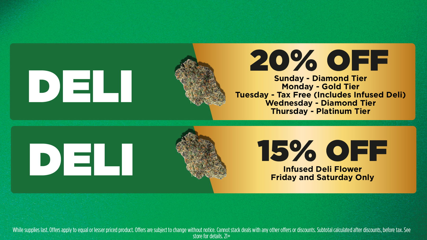 Mac Pharms Bundle	1g Cart, 200mg Gummy, 1g Concentrate, 1g Infused PR.	$34.99 Gold Tier Bundle	"1 Gold Tier 3.5g, (2) 1g Crude Boys/Drip Cart,  (2) 200mg Choice Chews, (2) 1g Paisley Trees PR"	$59.99 Silver Tier Bundle	1 Silver Tier 3.5g, 1g Common Citizen Wax, 200mg MKX Gummy, 1 Fire Styxx Infused PR	$39.99