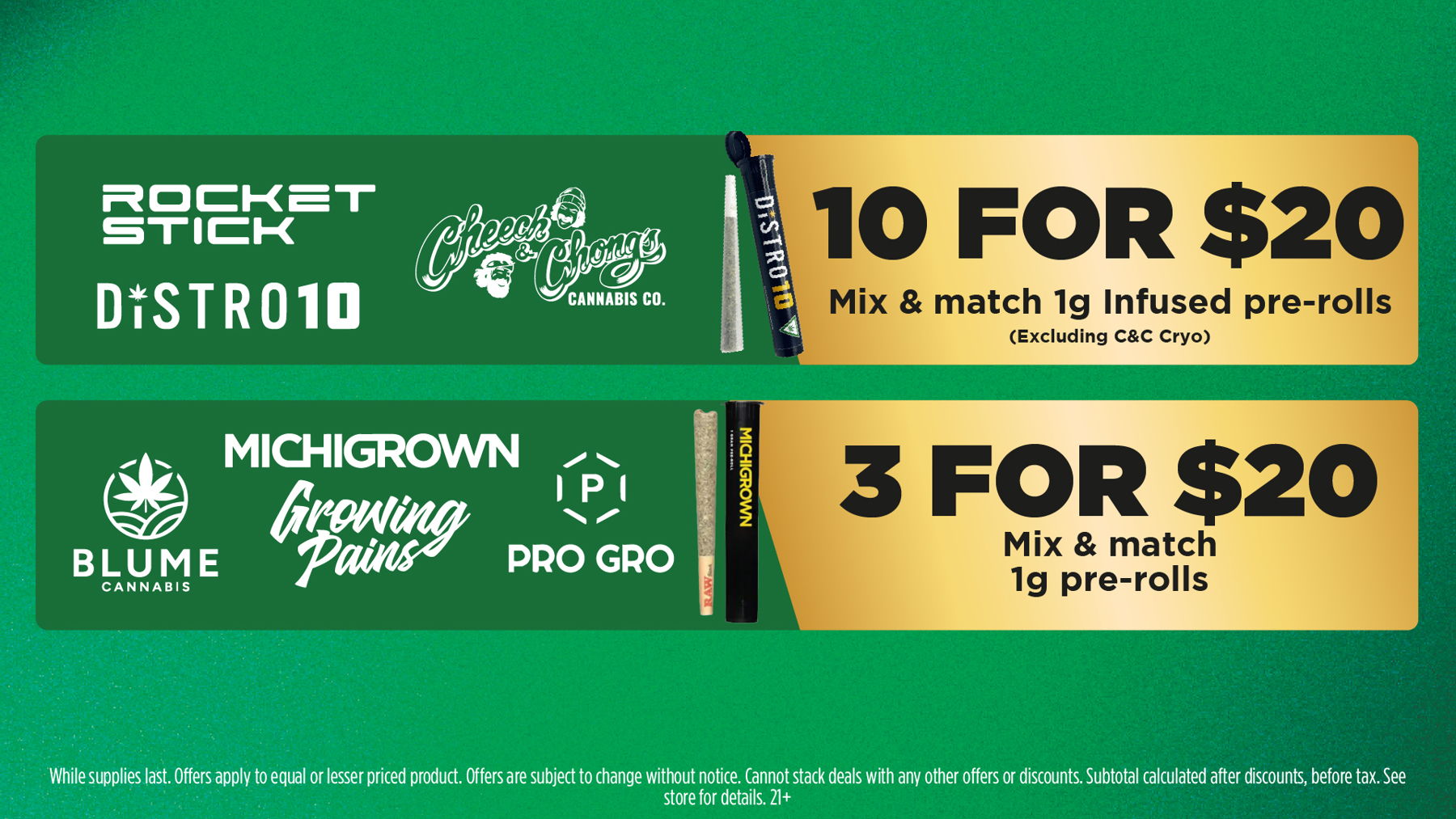 Mac Pharms Bundle	1g Cart, 200mg Gummy, 1g Concentrate, 1g Infused PR.	$34.99 Gold Tier Bundle	"1 Gold Tier 3.5g, (2) 1g Crude Boys/Drip Cart,  (2) 200mg Choice Chews, (2) 1g Paisley Trees PR"	$59.99 Silver Tier Bundle	1 Silver Tier 3.5g, 1g Common Citizen Wax, 200mg MKX Gummy, 1 Fire Styxx Infused PR	$39.99