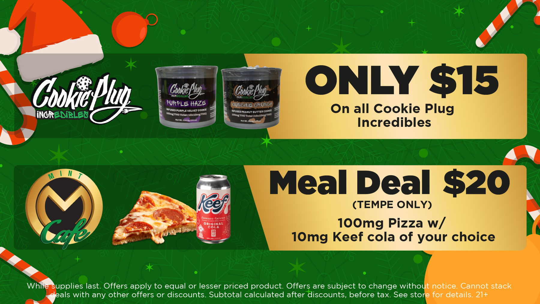 Mom & Pop Chocolates Wyld Gummies Mint Cafe Meal Deal