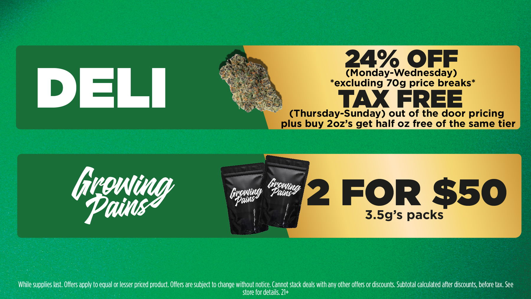 Mac Pharms Bundle	1g Cart, 200mg Gummy, 1g Concentrate, 1g Infused PR.	$34.99 Gold Tier Bundle	"1 Gold Tier 3.5g, (2) 1g Crude Boys/Drip Cart,  (2) 200mg Choice Chews, (2) 1g Paisley Trees PR"	$59.99 Silver Tier Bundle	1 Silver Tier 3.5g, 1g Common Citizen Wax, 200mg MKX Gummy, 1 Fire Styxx Infused PR	$39.99