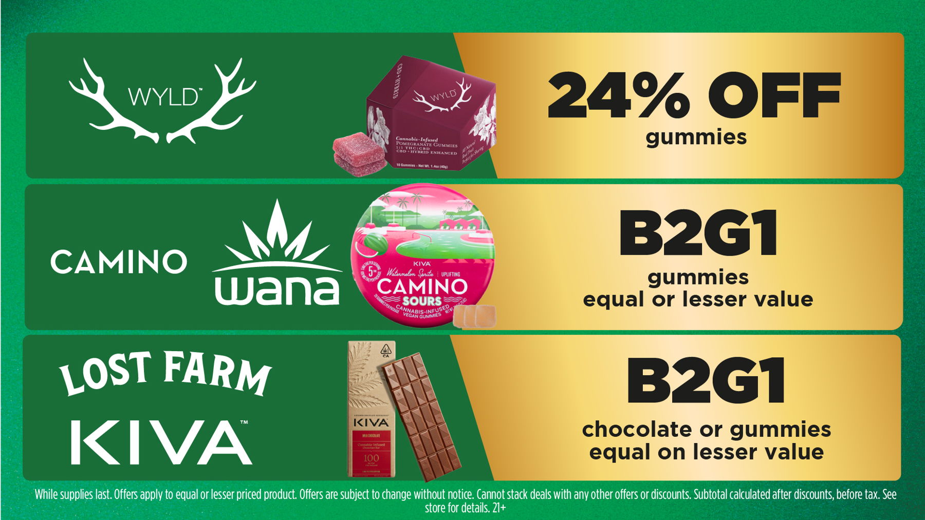 Mac Pharms Bundle	1g Cart, 200mg Gummy, 1g Concentrate, 1g Infused PR.	$34.99 Gold Tier Bundle	"1 Gold Tier 3.5g, (2) 1g Crude Boys/Drip Cart,  (2) 200mg Choice Chews, (2) 1g Paisley Trees PR"	$59.99 Silver Tier Bundle	1 Silver Tier 3.5g, 1g Common Citizen Wax, 200mg MKX Gummy, 1 Fire Styxx Infused PR	$39.99