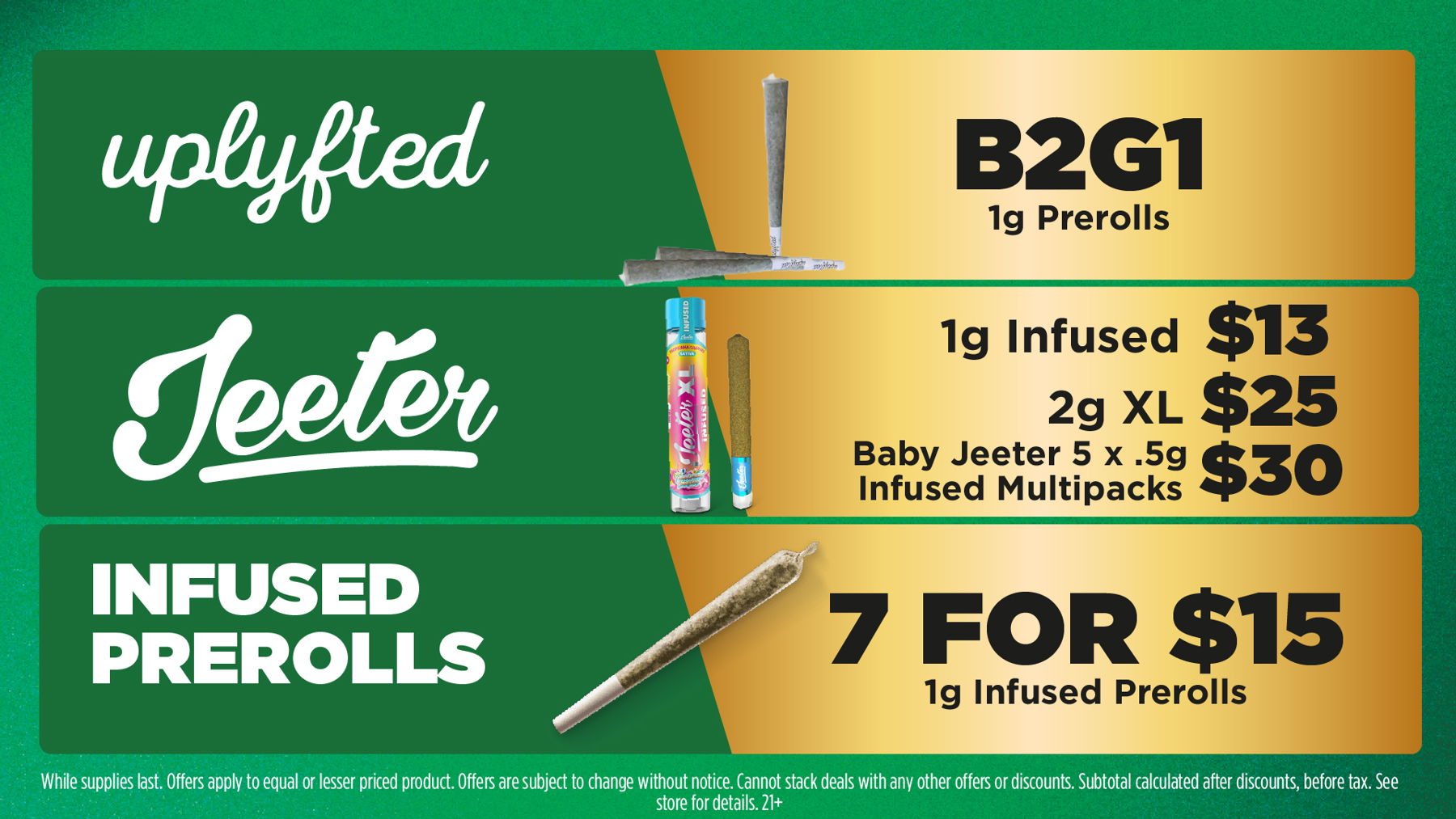 Mac Pharms Bundle	1g Cart, 200mg Gummy, 1g Concentrate, 1g Infused PR.	$34.99 Gold Tier Bundle	"1 Gold Tier 3.5g, (2) 1g Crude Boys/Drip Cart,  (2) 200mg Choice Chews, (2) 1g Paisley Trees PR"	$59.99 Silver Tier Bundle	1 Silver Tier 3.5g, 1g Common Citizen Wax, 200mg MKX Gummy, 1 Fire Styxx Infused PR	$39.99