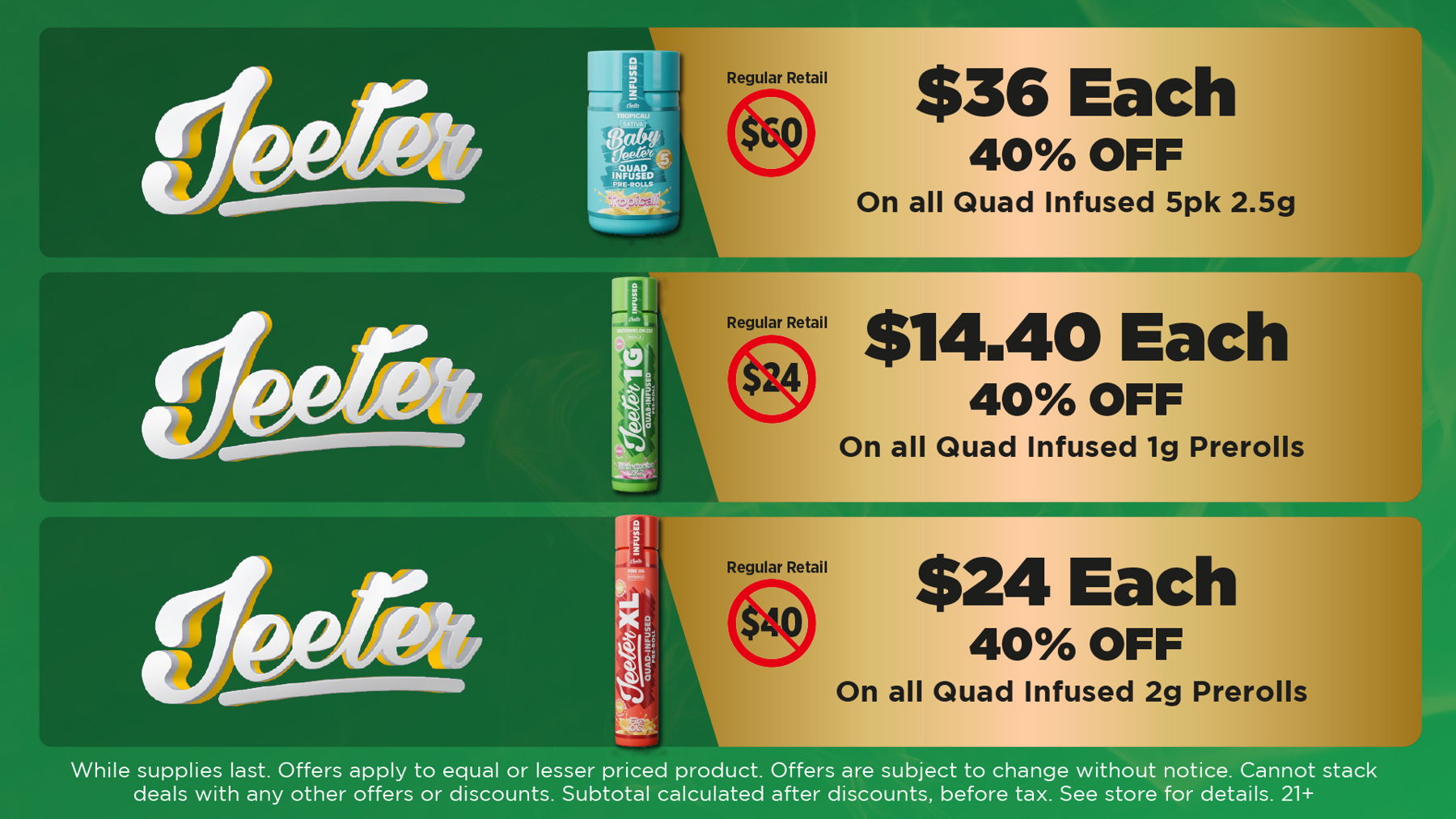 Leafers Diamond Infused Pre-Rolls World's THC Factory WTF EXTRACTS Blunts Diamond Infused Pre-Rolls