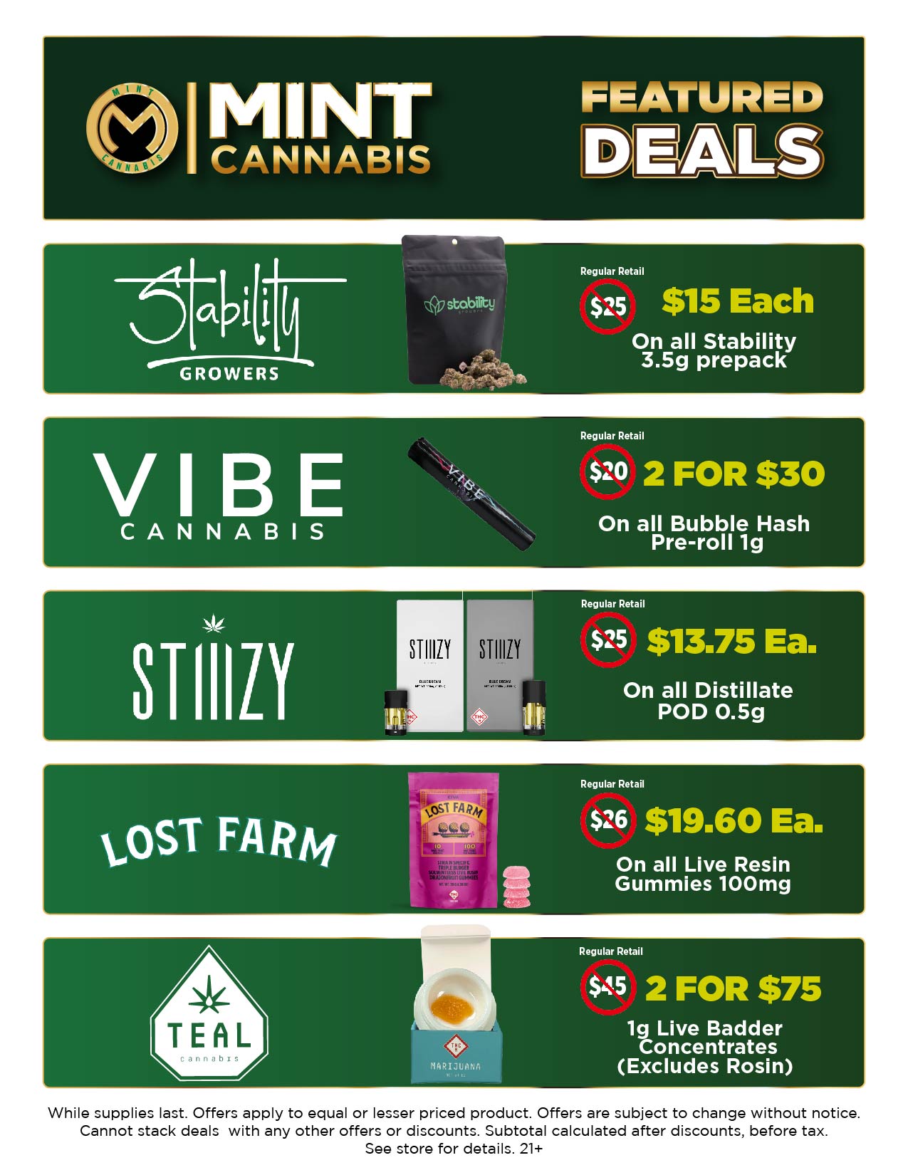 Mint every day discounts