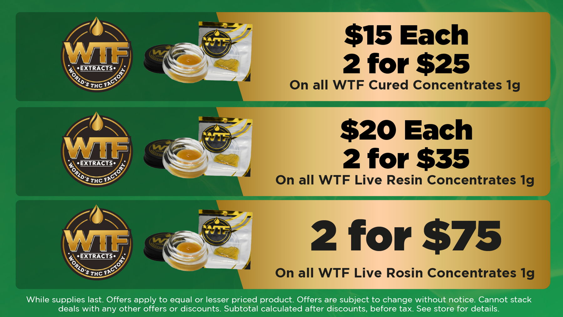 Leafers Diamond Infused Pre-Rolls World's THC Factory WTF EXTRACTS Blunts Diamond Infused Pre-Rolls