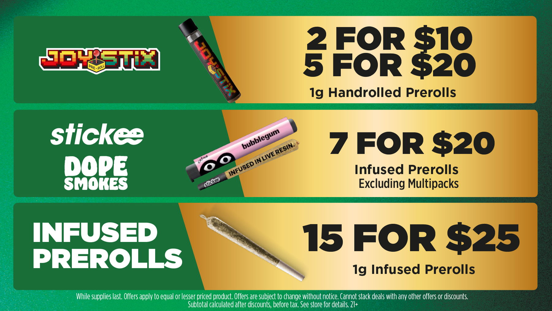 Mac Pharms Bundle	1g Cart, 200mg Gummy, 1g Concentrate, 1g Infused PR.	$34.99 Gold Tier Bundle	"1 Gold Tier 3.5g, (2) 1g Crude Boys/Drip Cart,  (2) 200mg Choice Chews, (2) 1g Paisley Trees PR"	$59.99 Silver Tier Bundle	1 Silver Tier 3.5g, 1g Common Citizen Wax, 200mg MKX Gummy, 1 Fire Styxx Infused PR	$39.99