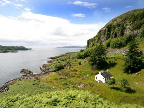 Remote cottage in Scotland