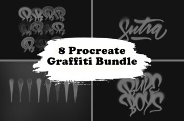 8 Procreate Graffiti Brushes