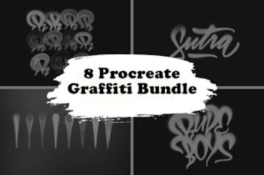 8 Procreate Graffiti Brushes