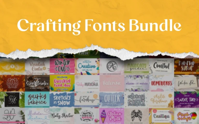 71 Crafting Fonts Bundle
